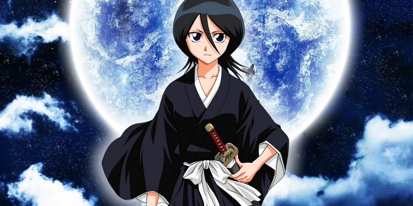 black hair anime girl Kuchiki Rukia