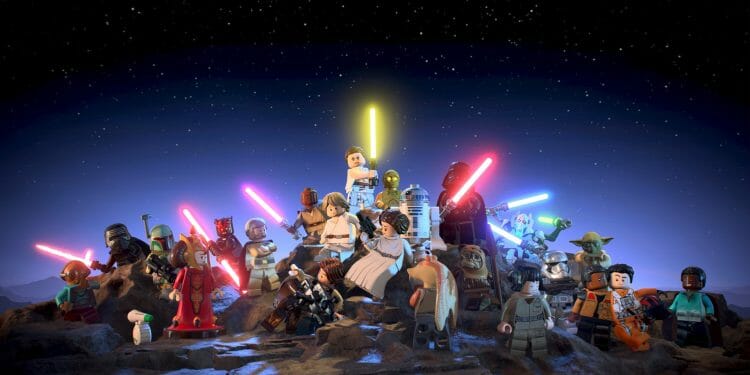 Lego Star Wars caracters in 3D illustration, 6 Apr, 2022, Sao Paulo, Brazil